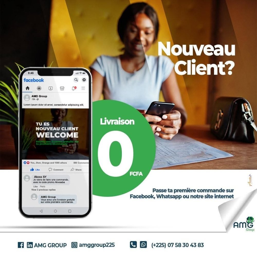 AMG Group : Publications d'acquisition de nouveaux clients.