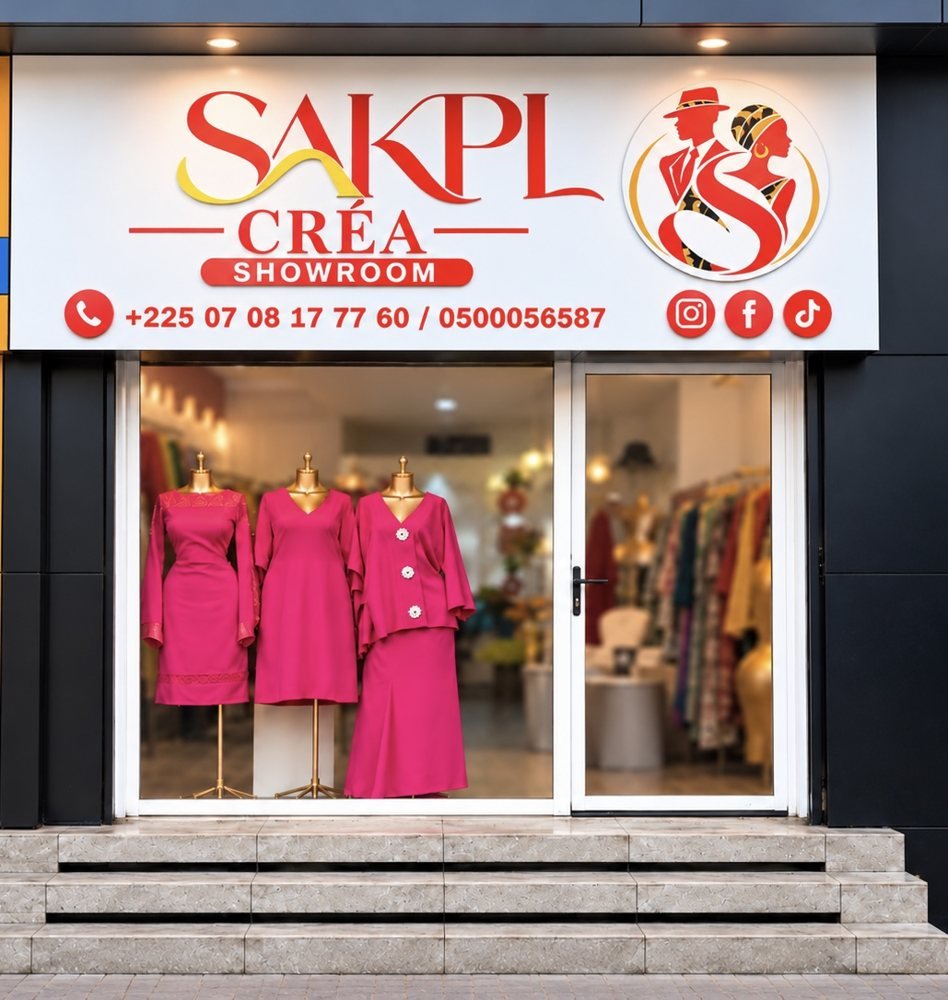 SAKPL Créa : Visuel du showroom de la marque.